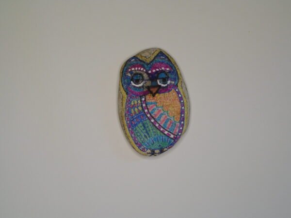 owl pebble art